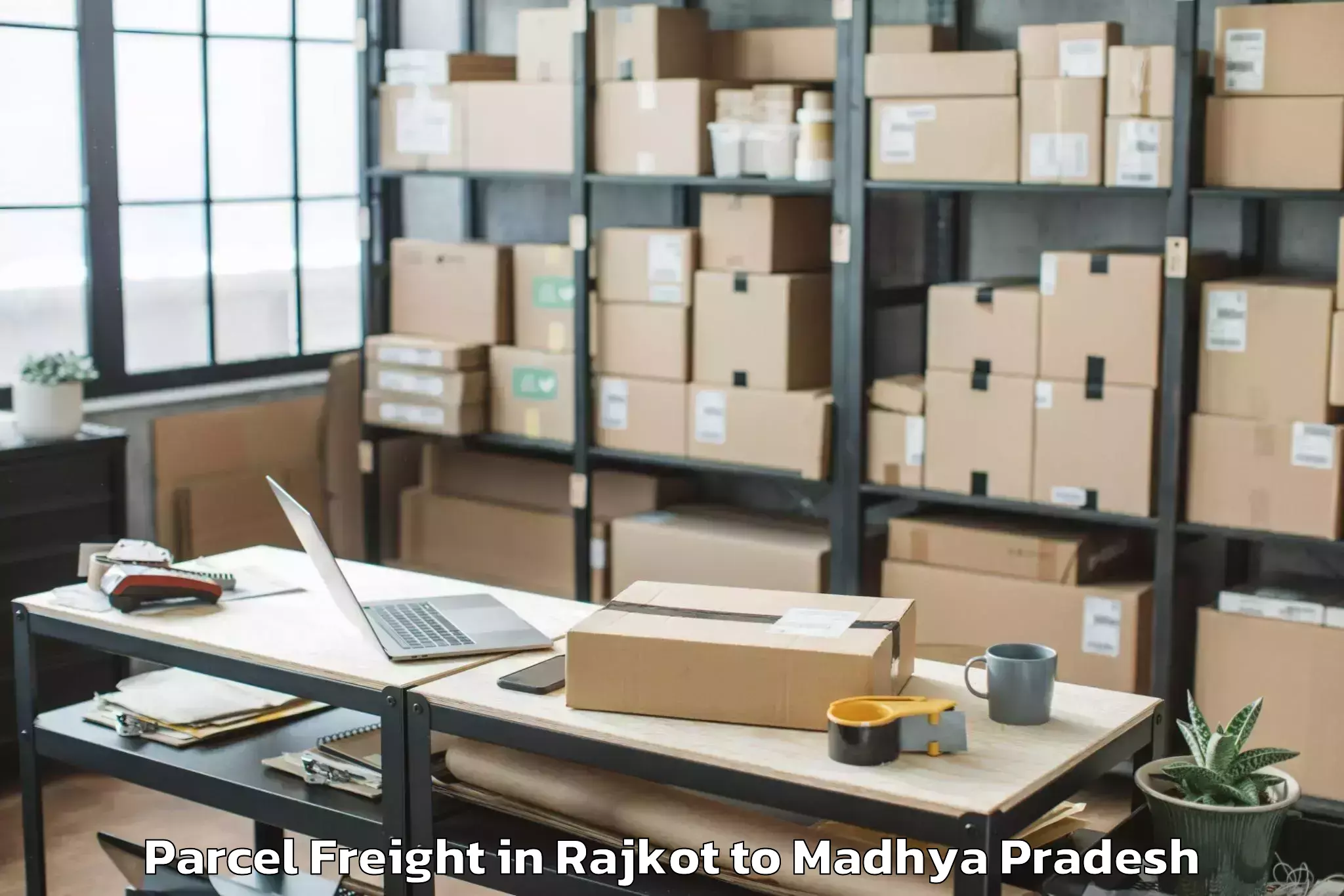 Book Rajkot to Banda Sagar Parcel Freight